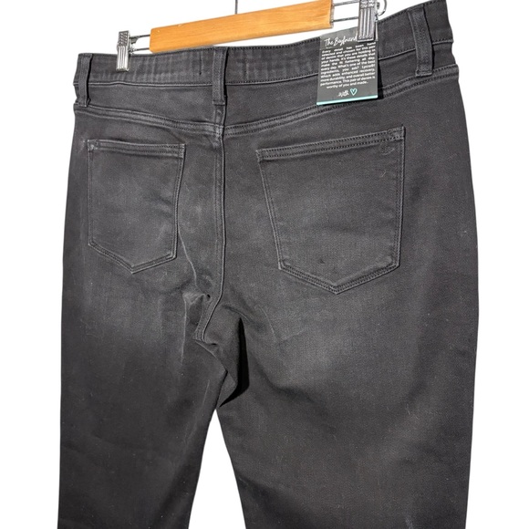 LULAROE | NEW Women's ‘The Boyfriend’ Black Denim Jeans size 34 Stretch Comfy - Picture 10 of 13